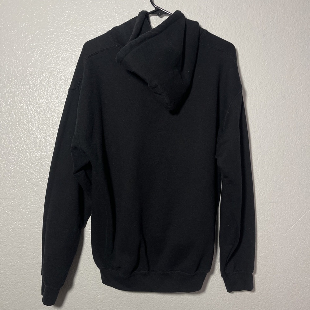 Lonely Ghost Hoodie Men Black Pullover Lonely Zombie‎ Hands Lightning M Medium - Picture 2 of 3